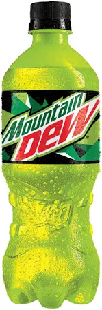 Mountain Dew Soft Drink Bottle